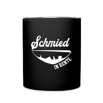 Schmied Rente Ruhestand Metallbau Rentner Schmiede - Tasse einfarbig - Schwarz - Vorne