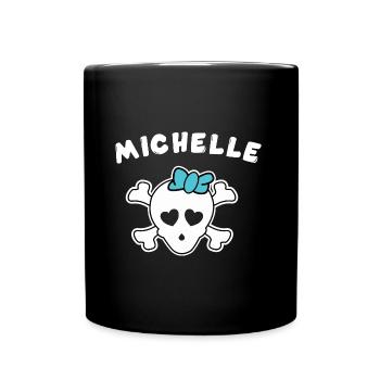 Pirate Michelle Design for Girls and Women - Full Colour Mug - black - Front