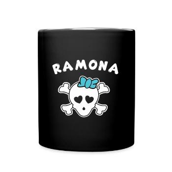 Pirate Ramona Design for Girls and Women - Full Colour Mug - black - Front