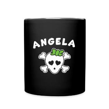 Pirate Angela Design pour les filles et les femmes - Mug uni - noir - Devant