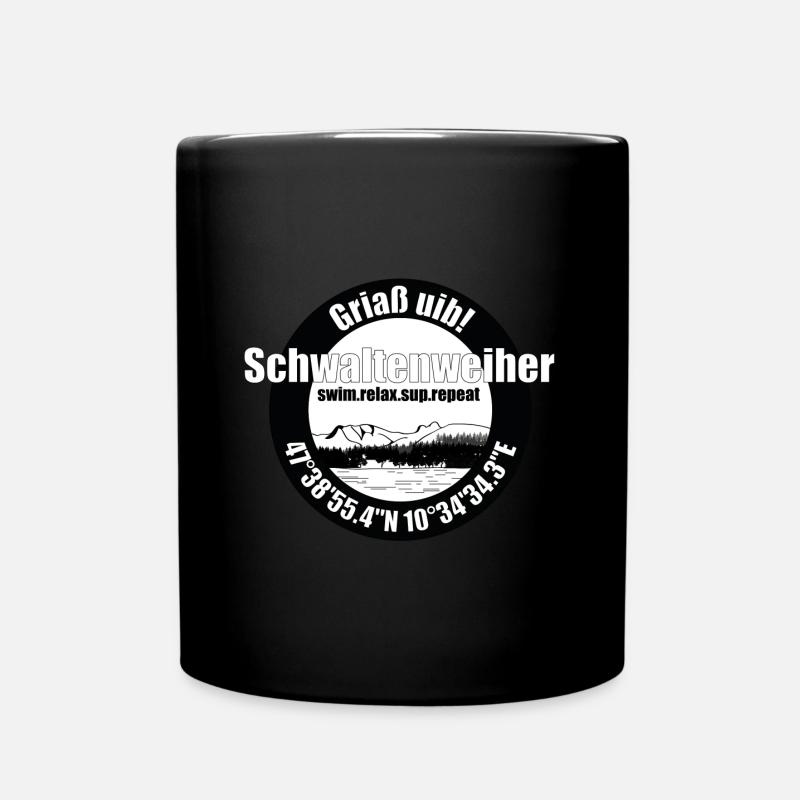 Le Schwaltenweiher - un joyau dans l’Ostallgäu - Mug uni - noir