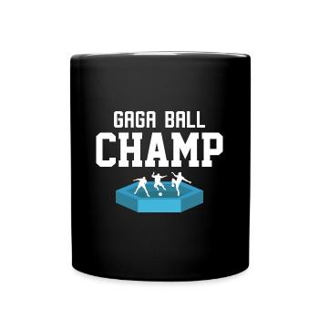 Gaga Ball Champ Wins Every Game - Full Colour Mug - black - Front