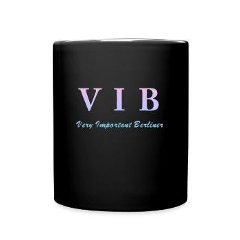 VIB very important berliner - Tasse einfarbig - Schwarz - Vorne