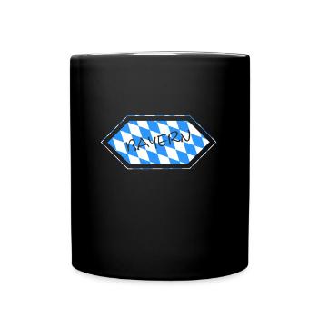 Bayern - Tasse einfarbig - Schwarz - Vorne