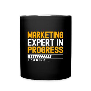 Marketing Manager Expert - Full Colour Mug - black - Front