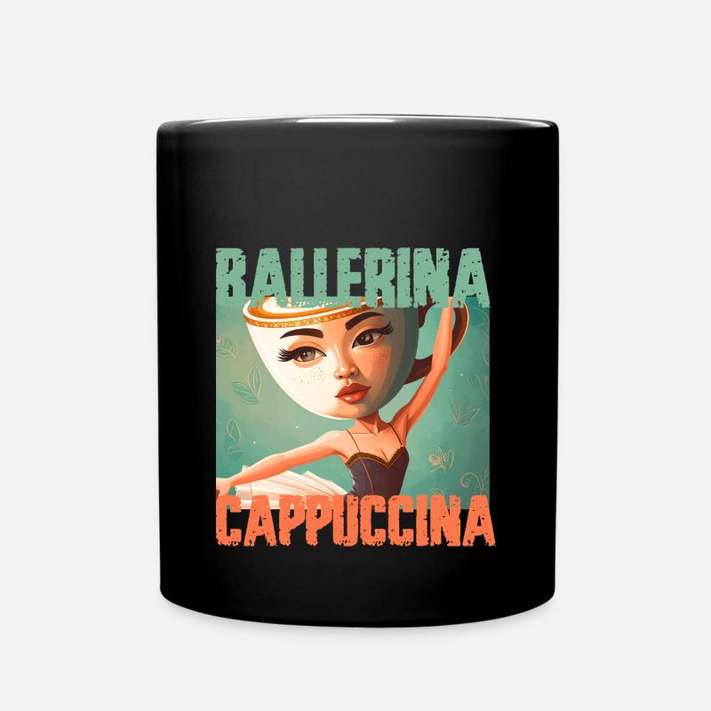 Ballerina Cappuccina,surreal,graffiti,malerei - Tasse einfarbig - Schwarz