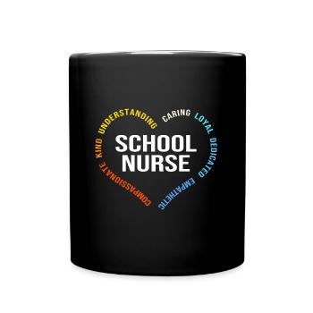 Schule Krankenschwester Krankenhaus Medizin - Tasse einfarbig - Schwarz - Vorne