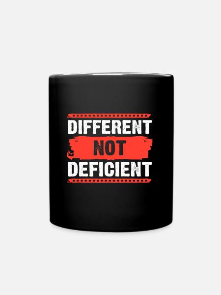 Autismus Autist ADHS Asperger Neurodiversity - Tasse einfarbig - Schwarz