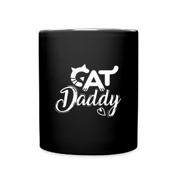 Cat Daddy Shirt - Full Colour Mug - black - Front