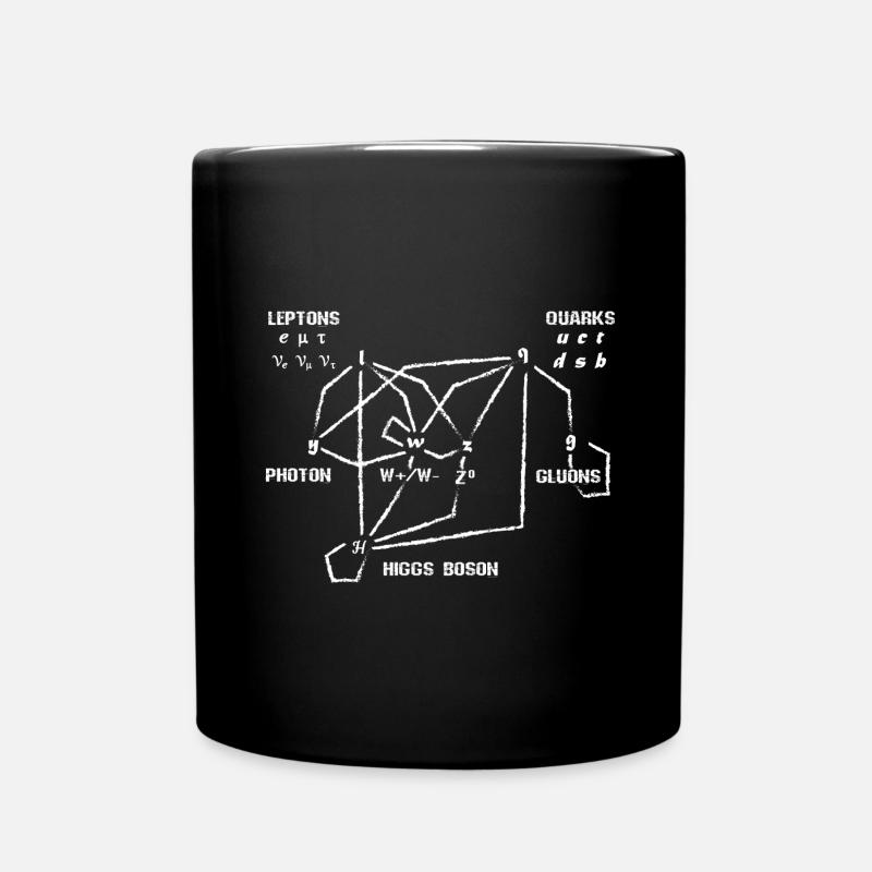 Higgs Boson Quarks - Tasse einfarbig - Schwarz