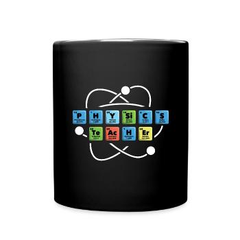 Physics teacher Chemistry teacher - Full Colour Mug - black - Front