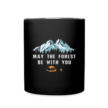 Camping wilderness - Full Colour Mug - black - Front