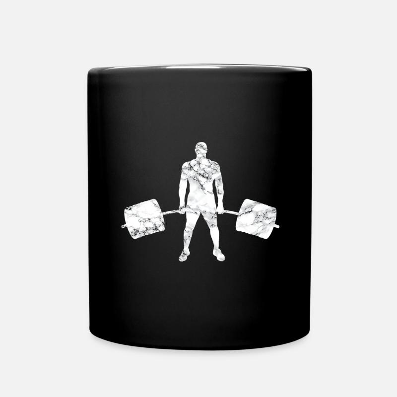 Strongman Deadlifts - Full Colour Mug - black