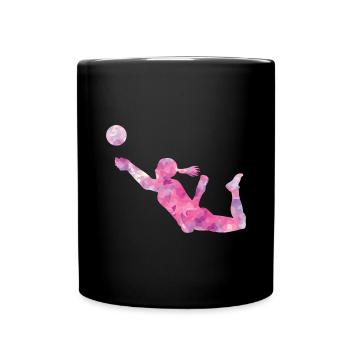 volley-ball - Mug uni - noir - Devant