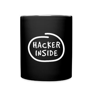Hacker in me - Full Colour Mug - black - Front