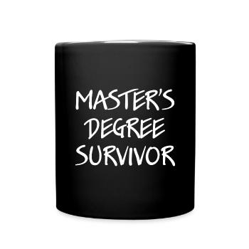 Master M.Sc. - Tasse einfarbig - Schwarz - Vorne