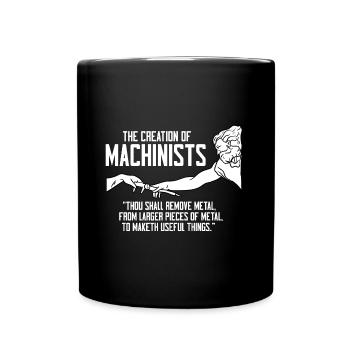La création d’une machine CNC machiniste - Mug uni - noir - Devant