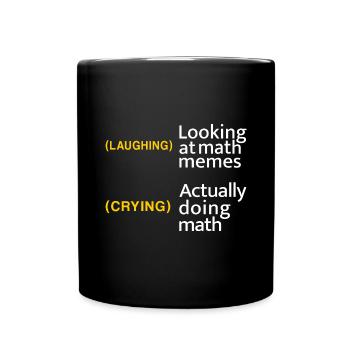 Math gift nerd teacher math teacher math - Full Colour Mug - black - Front