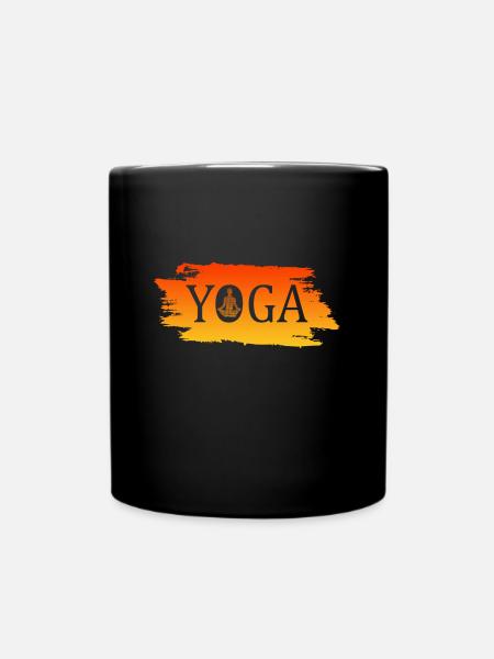 Yoga - Tasse einfarbig - Schwarz