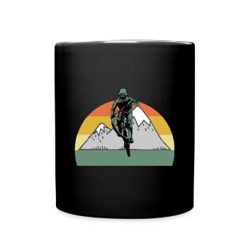 Vélo de montagne Cyclisme Cyclisme Cyclisme - Mug uni - noir - Devant