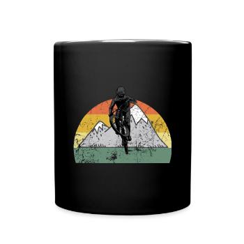Vélo de montagne Cyclisme Cyclisme Cyclisme - Mug uni - noir - Devant