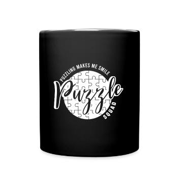Puzzle Squad Ironic Saying Jigsaw Puzzling - Full Colour Mug - black - Front