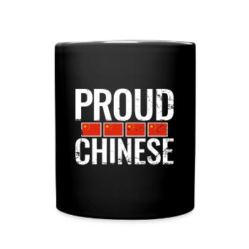 Proud Chinese China Chinese Flag - Full Colour Mug - black - Front