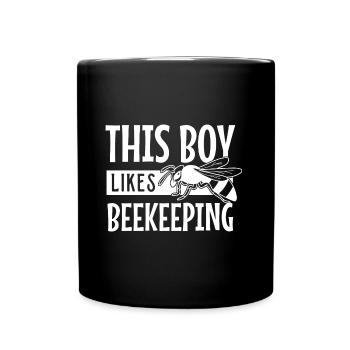 Imker Honey Ironisches Sprichwort Junge mag - Tasse einfarbig - Schwarz - Vorne