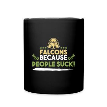 Dicton sportif de fauconnerie - Mug uni - noir - Devant