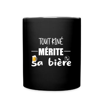 Tout kiné mérite sa bière t-shirt homme - Mug uni - noir - Devant