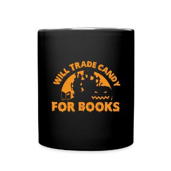 Citrouille d'Halloween effrayante - Mug uni - noir - Devant