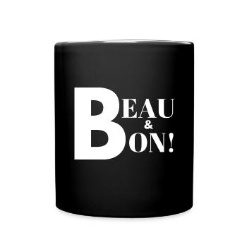 BEAU & BON une idée cadeau pour Noël - Mug uni - noir - Devant