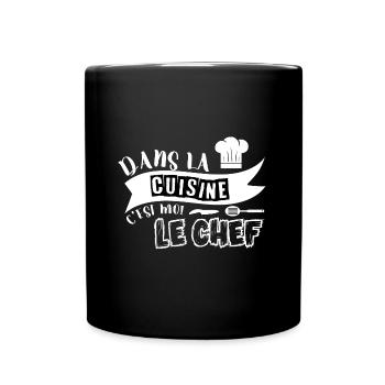 T-shirt chef cuisinier humour cuisine homme femme - Mug uni - noir - Devant