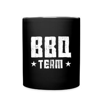 Bbq Team - Tasse einfarbig - Schwarz - Vorne