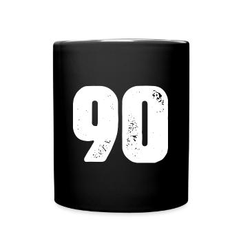 90 Number jersey - Full Colour Mug - black - Front