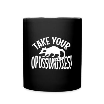 Saisissez vos opportunités Citation ironique Cute - Mug uni - noir - Devant