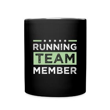 Running Team - Full Colour Mug - black - Front