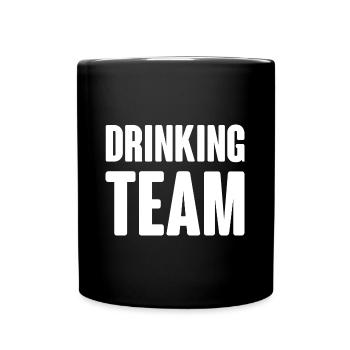 Drinking Team - Full Colour Mug - black - Front