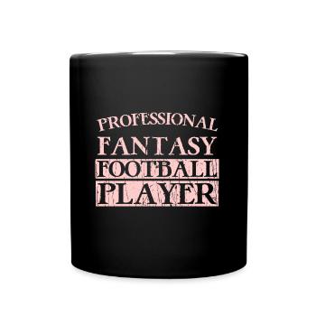 Professional Fantasy Football Player - Full Colour Mug - black - Front