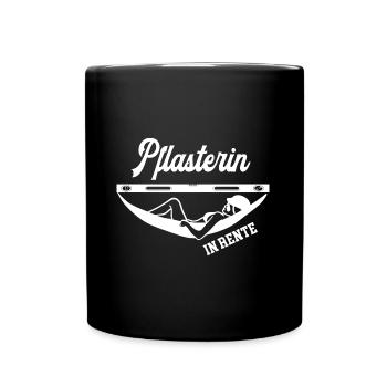 Pflasterin Rente Ruhestand Steinsetzerin Rentnerin - Tasse einfarbig - Schwarz - Vorne