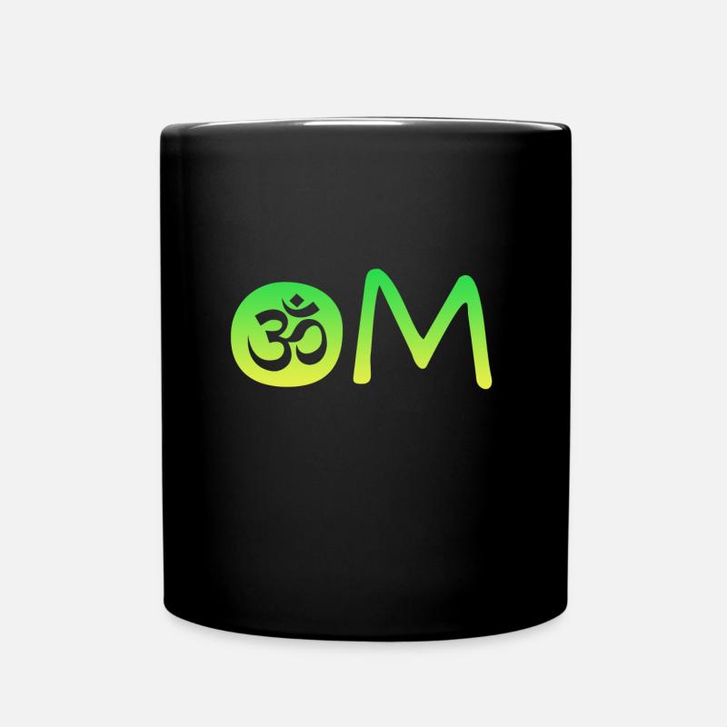 Om Namaste - Tasse einfarbig - Schwarz