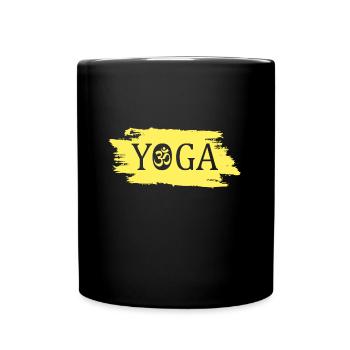 Yoga - Tasse einfarbig - Schwarz - Vorne