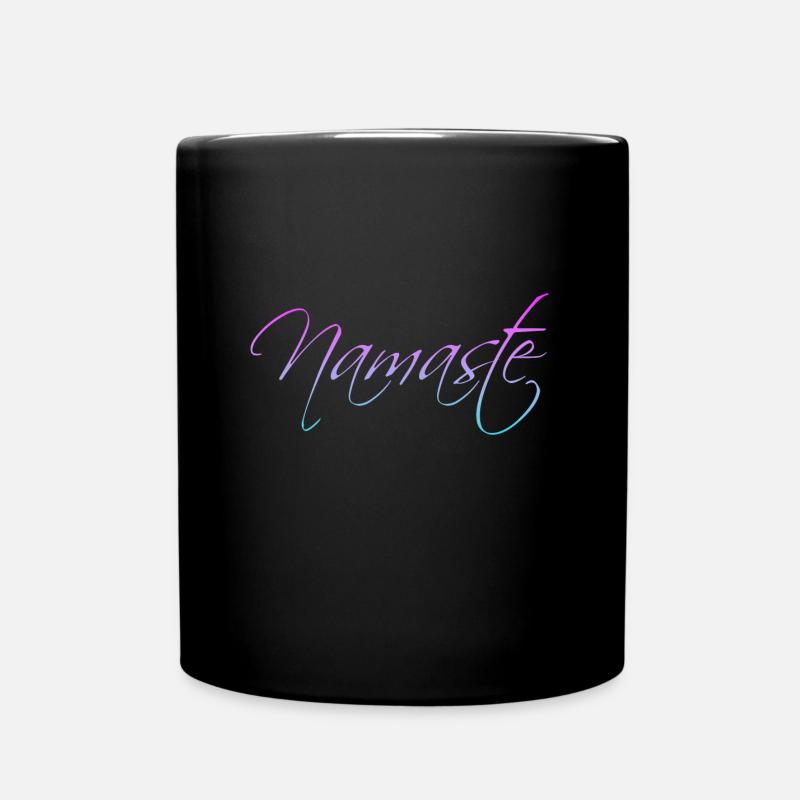 Namaste - Tasse einfarbig - Schwarz