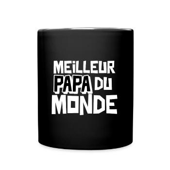Meilleur papa du monde - Mug uni - noir - Devant