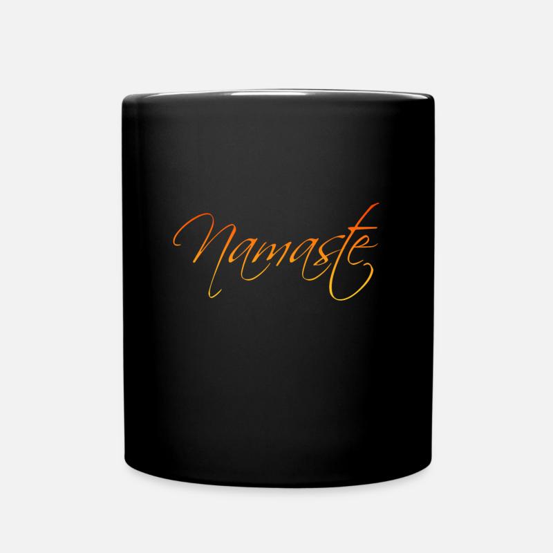 Namaste - Tasse einfarbig - Schwarz