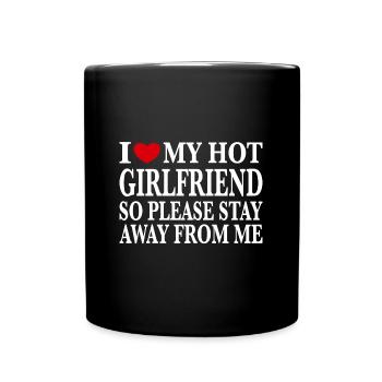 J’aime ma petite amie sexy Ich Liebe meine Freundin - Mug uni - noir - Devant