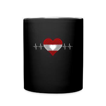 Österreich - Tasse einfarbig - Schwarz - Vorne