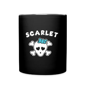 Pirate Scarlet Design pour les filles et les femmes - Mug uni - noir - Devant