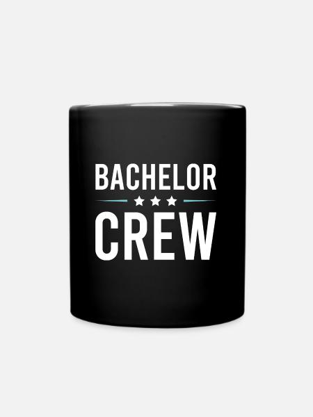 Bachelor Crew - Tasse einfarbig - Schwarz