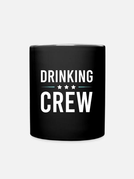 Drinking Crew - Tasse einfarbig - Schwarz